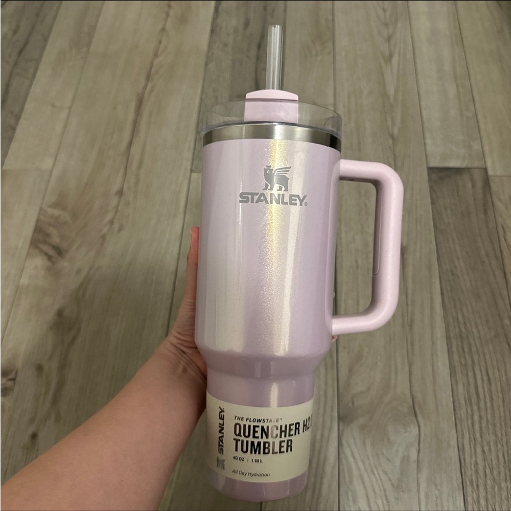 Stanley 40oz Stainless Steel H2.0 Flowstate Quencher Tumbler Aster Pink READ